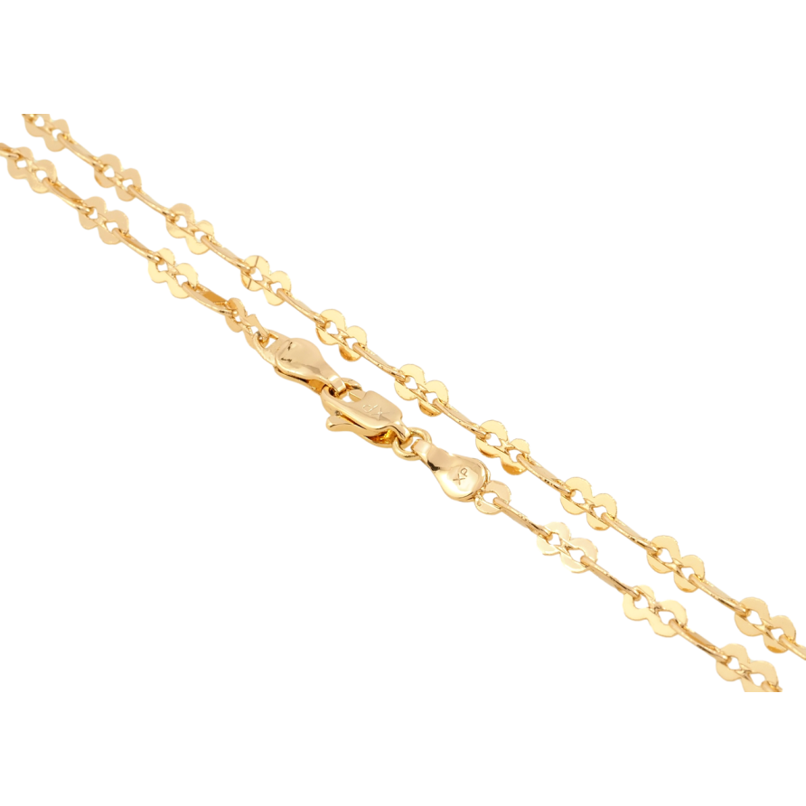 Ланцюжок Xuping Позолота 18K Плетіння Фантазійне довжина 45см х 3.5мм фото №1