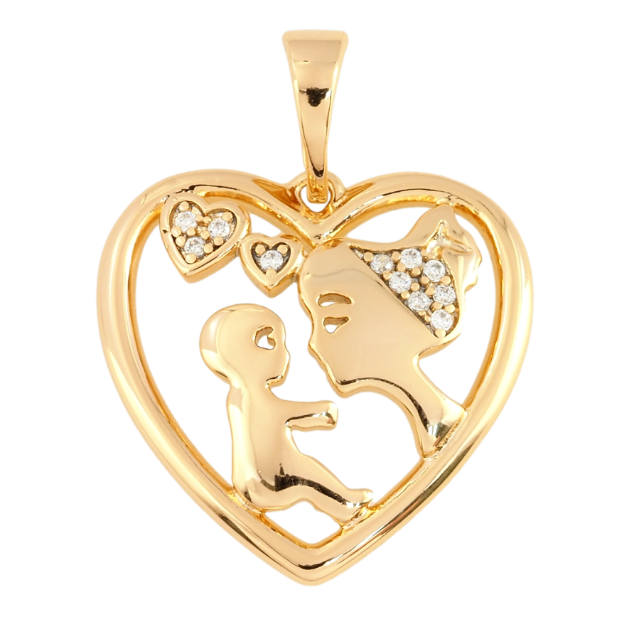 Кулон Xuping Позолота 18K Щастя материнства для ланцюжка до 5мм фото №1 Кулон Xuping Позолота 18K Щастя материнства для ланцюжка до 5мм фото №1