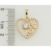 Кулон Xuping Позолота 18K Серце з цирконієм Love для ланцюжка до 5мм фото №2 Кулон Xuping Позолота 18K Серце з цирконієм Love для ланцюжка до 5мм фото №2