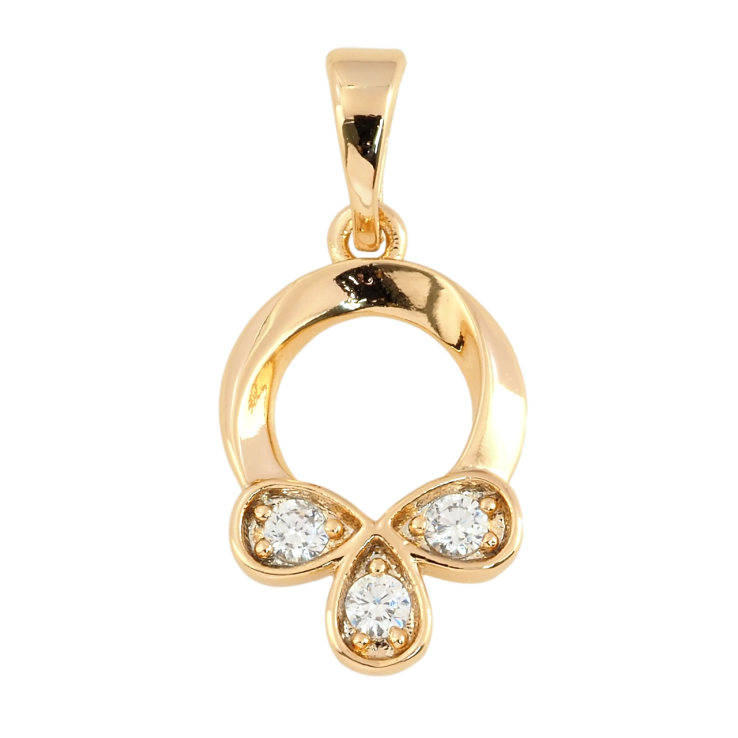 Кулон Xuping Позолота 18K Декоративный с цирконием для цепочки до 5мм фото №11 Кулон Xuping Позолота 18K Декоративный с цирконием для цепочки до 5мм фото №11