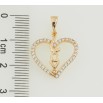Кулон Xuping Позолота 18K Серце з цирконієм Love для ланцюжка до 5мм фото №2 Кулон Xuping Позолота 18K Серце з цирконієм Love для ланцюжка до 5мм фото №2