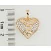 Кулон Xuping Позолота 18K Сердечко с цирконием для цепочки до 5мм фото №2