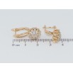 Серьги Xuping Позолота 18K английский замок Декоративный цветок с цирконием фото №2 Серьги Xuping Позолота 18K английский замок Декоративный цветок с цирконием фото №2