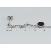 Серьги Xuping TTM Stainless Steel цвет Родий пусеты Круглые подвески фото №2 Серьги Xuping TTM Stainless Steel цвет Родий пусеты Круглые подвески фото №2