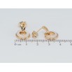 Серьги Xuping Позолота 18K пусеты Перламутровые колечки фото №2 Серьги Xuping Позолота 18K пусеты Перламутровые колечки фото №2