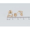 Серьги Xuping Позолота 18K пусеты Декоративные петельки фото №2 Серьги Xuping Позолота 18K пусеты Декоративные петельки фото №2