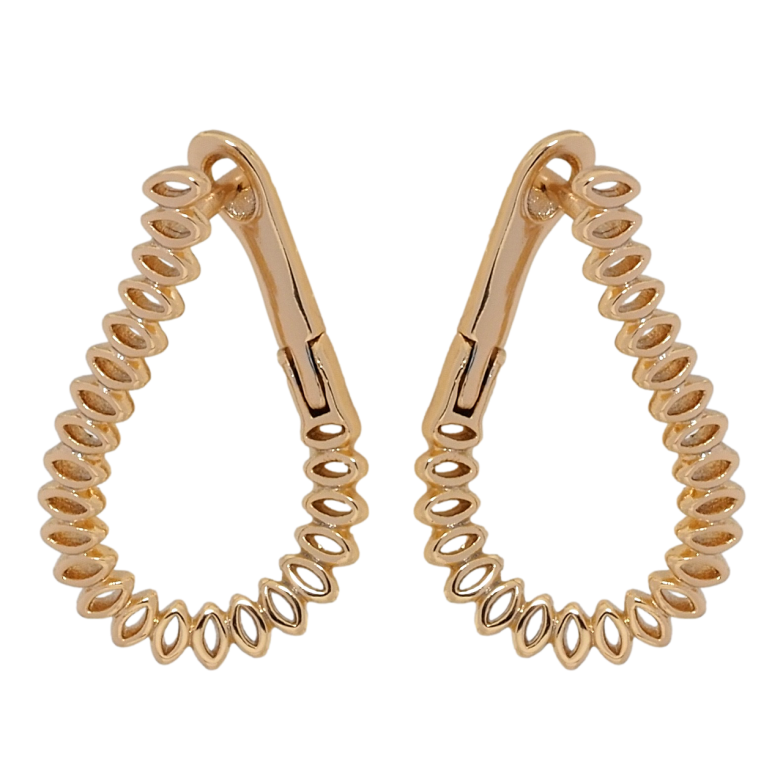 Сережки Xuping Позолота 18K англійський замок Декоративні петельки фото №6 Сережки Xuping Позолота 18K англійський замок Декоративні петельки фото №6