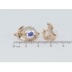 Серьги Xuping Позолота 18K английский замок Декоративный орнамент с радужным фианитом фото №2 Серьги Xuping Позолота 18K английский замок Декоративный орнамент с радужным фианитом фото №2