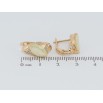 Серьги Xuping Позолота 18K английский замок Овалы с желтыми фианитами фото №2