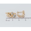 Серьги Xuping Позолота 18K английский замок Два фианита фото №2 Серьги Xuping Позолота 18K английский замок Два фианита фото №2