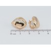 Серьги Xuping Позолота 18K английский замок Инкрустация цирконием фото №2 Серьги Xuping Позолота 18K английский замок Инкрустация цирконием фото №2