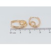 Сережки Xuping Позолота 18K колечка Завитки фото №2 Сережки Xuping Позолота 18K колечка Завитки фото №2