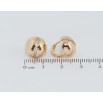 Сережки Xuping Позолота 18K колечка Напівсфери з доріжками цирконію фото №2 Сережки Xuping Позолота 18K колечка Напівсфери з доріжками цирконію фото №2