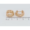 Серьги Xuping Позолота 18K колечки Декоративный резной орнамент фото №2 Серьги Xuping Позолота 18K колечки Декоративный резной орнамент фото №2
