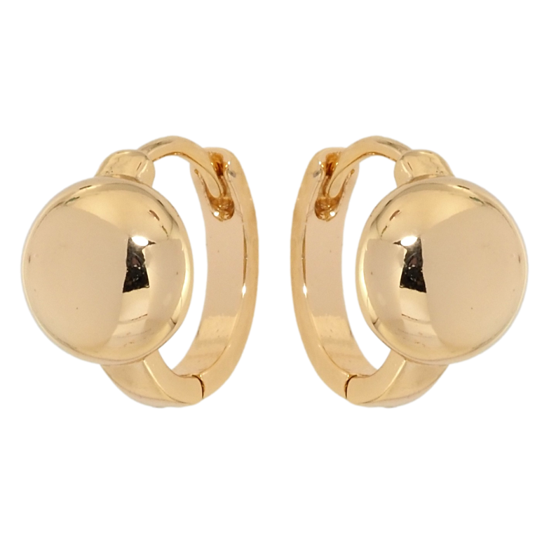 Сережки Xuping Позолота 18K колечка Напівсфери фото №6 Сережки Xuping Позолота 18K колечка Напівсфери фото №6