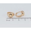 Сережки Xuping Позолота 18K колечка Напівсфери фото №2 Сережки Xuping Позолота 18K колечка Напівсфери фото №2