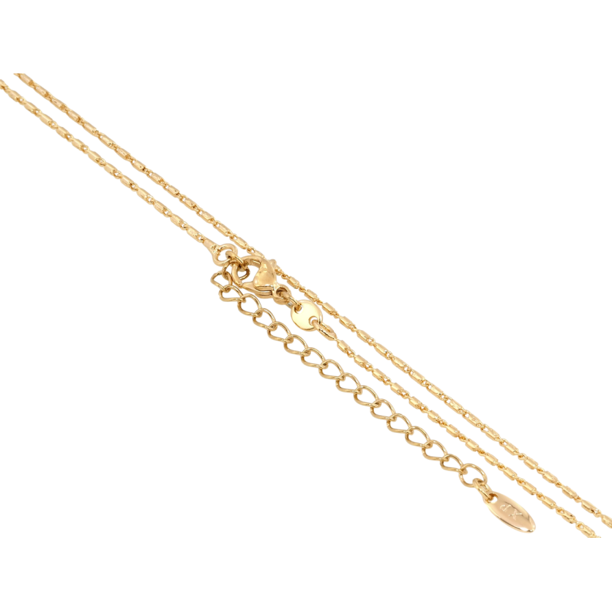 Ланцюжок Xuping Позолота 18K Плетіння Равлик довжина з доп.ланцюжком 45-50см х 1мм фото №1 Ланцюжок Xuping Позолота 18K Плетіння Равлик довжина з доп.ланцюжком 45-50см х 1мм фото №1