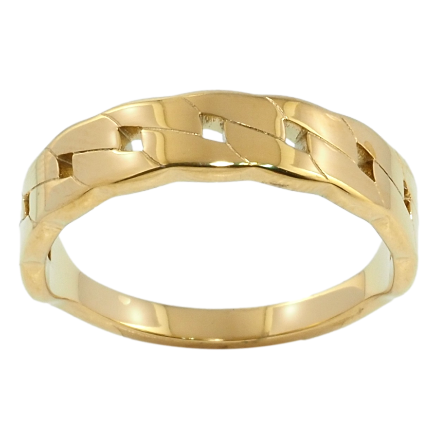 Кольцо Xuping TTM Stainless Steel Цвет 14К Узор цепочка фото №1 Кольцо Xuping TTM Stainless Steel Цвет 14К Узор цепочка фото №1