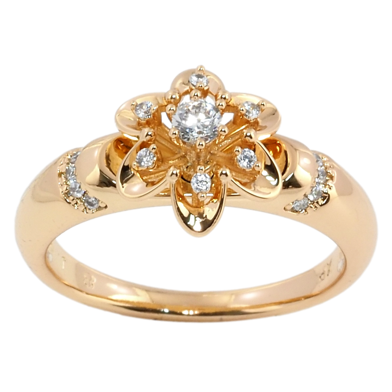 Каблучка Xuping Позолота 18K Квітка фото №1 Каблучка Xuping Позолота 18K Квітка фото №1