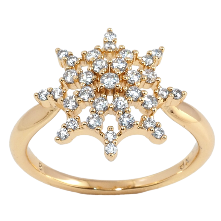 Каблучка Xuping Позолота 18K Зірка з цирконієм фото №21 Каблучка Xuping Позолота 18K Зірка з цирконієм фото №21