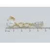 Сережки Xuping QQMM Позолота 14K пусети Декоративні підвіски з перлами та фіанітами фото №2 Сережки Xuping QQMM Позолота 14K пусети Декоративні підвіски з перлами та фіанітами фото №2