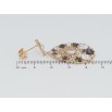 Серьги Xuping JEAN GOUJON Позолота 18K пусеты Изящные подвески с черными и белыми фианитами фото №2 Серьги Xuping JEAN GOUJON Позолота 18K пусеты Изящные подвески с черными и белыми фианитами фото №2