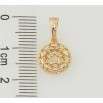Кулон Xuping Позолота 18K Резной круг с звездочкой для цепочки до 5мм фото №2 Кулон Xuping Позолота 18K Резной круг с звездочкой для цепочки до 5мм фото №2