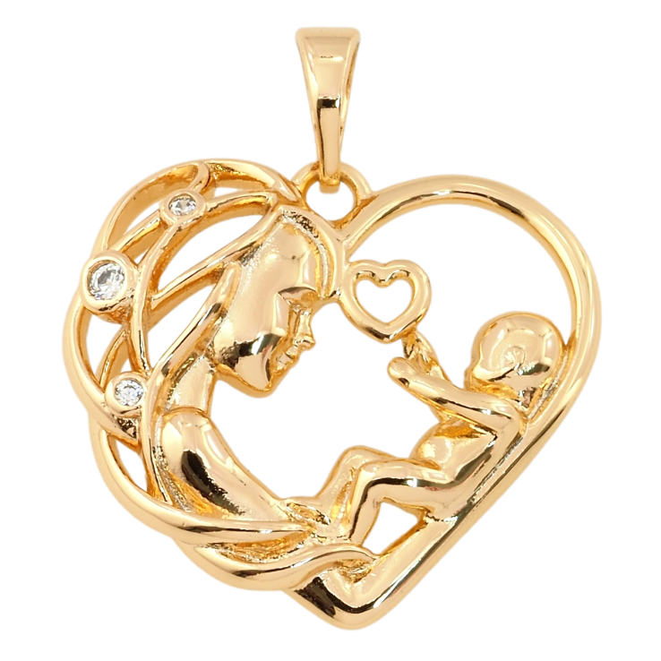 Кулон Xuping Позолота 18K Щастя материнства для ланцюжка до 5мм фото №16 Кулон Xuping Позолота 18K Щастя материнства для ланцюжка до 5мм фото №16