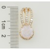 Кулон Xuping Позолота 18K Светло-розовый фианит на декоративной петельке с цирконием для цепочки до 7мм фото №2 Кулон Xuping Позолота 18K Светло-розовый фианит на декоративной петельке с цирконием для цепочки до 7мм фото №2