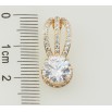 Кулон Xuping Позолота 18K Фіаніт на декоративній петельці з цирконієм для ланцюжка до 7мм фото №2 Кулон Xuping Позолота 18K Фіаніт на декоративній петельці з цирконієм для ланцюжка до 7мм фото №2