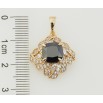 Кулон Xuping Позолота 18K Чорний фіаніт з інкрустацією цирконієм для ланцюжка до 5мм фото №2 Кулон Xuping Позолота 18K Чорний фіаніт з інкрустацією цирконієм для ланцюжка до 5мм фото №2