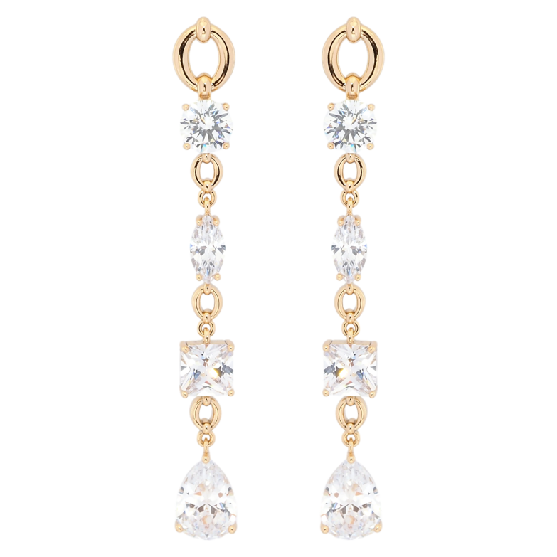 Серьги Xuping Позолота 18K пусеты Кристальные подвески фото №1 Серьги Xuping Позолота 18K пусеты Кристальные подвески фото №1