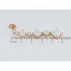 Серьги Xuping Позолота 18K пусеты Кристальные подвески с белыми фианитами фото №2 Серьги Xuping Позолота 18K пусеты Кристальные подвески с белыми фианитами фото №2