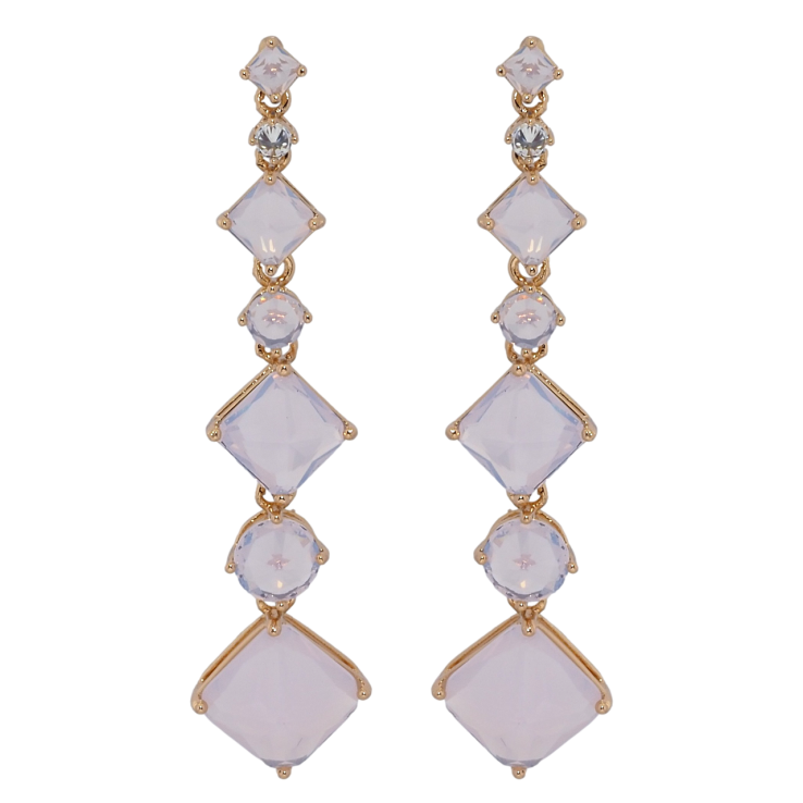 Серьги Xuping Позолота 18K пусеты Кристальные подвески с розовыми фианитами фото №25 Серьги Xuping Позолота 18K пусеты Кристальные подвески с розовыми фианитами фото №25