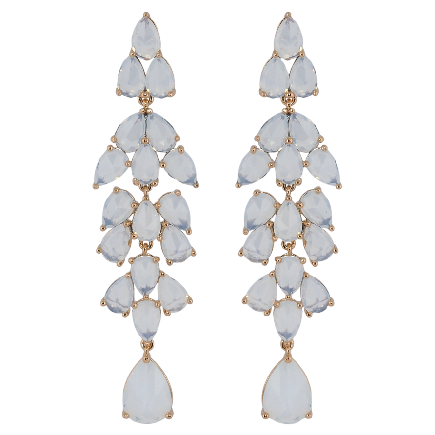 Серьги Xuping Позолота 18K пусеты Элегантные кристальные подвески с белыми фианитами фото №1 Серьги Xuping Позолота 18K пусеты Элегантные кристальные подвески с белыми фианитами фото №1