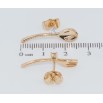 Серьги Xuping Позолота 18K пусеты Ложка с вилкой фото №2 Серьги Xuping Позолота 18K пусеты Ложка с вилкой фото №2
