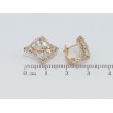 Серьги Xuping Позолота 18K английский замок Кристальные ромбы фото №2 Серьги Xuping Позолота 18K английский замок Кристальные ромбы фото №2