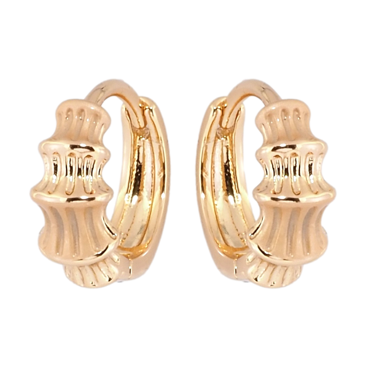 Сережки Xuping Позолота 18K колечка Фігурні з напиленням фото №5 Сережки Xuping Позолота 18K колечка Фігурні з напиленням фото №5