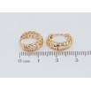 Сережки Xuping Позолота 18K колечка Перо фото №2