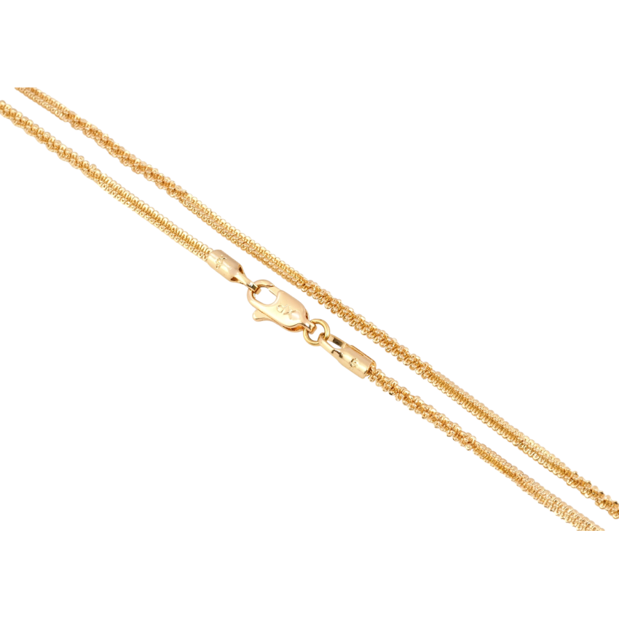Цепочка Xuping Позолота 18K Плетение Фантазийное длина 45см х 2мм фото №1