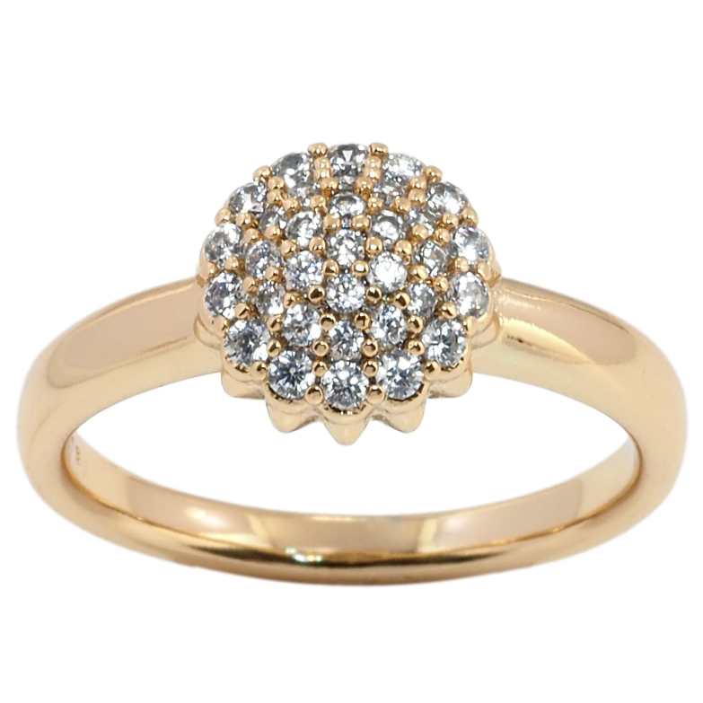 Кольцо Xuping Позолота 18K Инкрустация цирконием фото №19