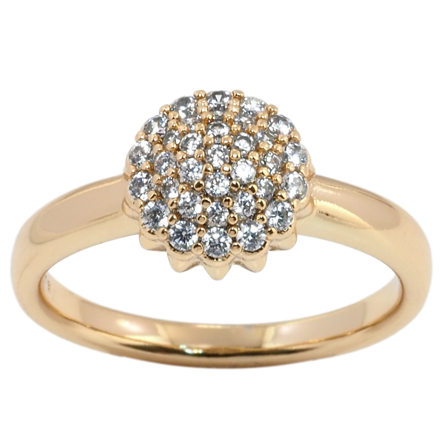 Каблучка Xuping Позолота 18K Інкрустація цирконієм фото №1 Каблучка Xuping Позолота 18K Інкрустація цирконієм фото №1