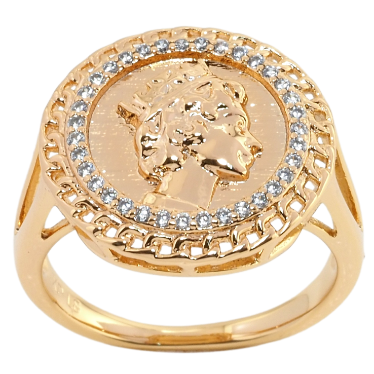 Перстень Xuping Позолота 18K Елизавета II фото №13