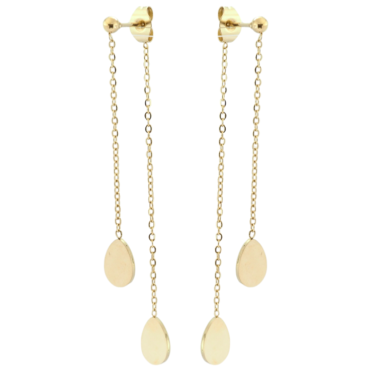 Сережки Xuping TTM Stainless Steel колір 14K пусети Декоративні підвіски фото №16 Сережки Xuping TTM Stainless Steel колір 14K пусети Декоративні підвіски фото №16