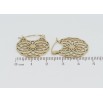Серьги Xuping TTM Stainless Steel цвет 14K замок-булавка Резные круги фото №2 Серьги Xuping TTM Stainless Steel цвет 14K замок-булавка Резные круги фото №2