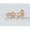 Серьги Xuping Позолота 18K английский замок Цветочки с цирконием фото №2 Серьги Xuping Позолота 18K английский замок Цветочки с цирконием фото №2