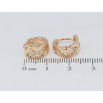 Серьги Xuping Позолота 18K колечки Декоративный узор с цирконием фото №2 Серьги Xuping Позолота 18K колечки Декоративный узор с цирконием фото №2