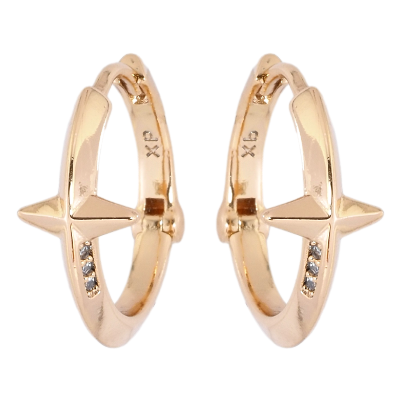 Сережки Xuping Позолота 18K колечка Зірки фото №10 Сережки Xuping Позолота 18K колечка Зірки фото №10