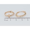 Сережки Xuping Позолота 18K колечка Зірки фото №2 Сережки Xuping Позолота 18K колечка Зірки фото №2