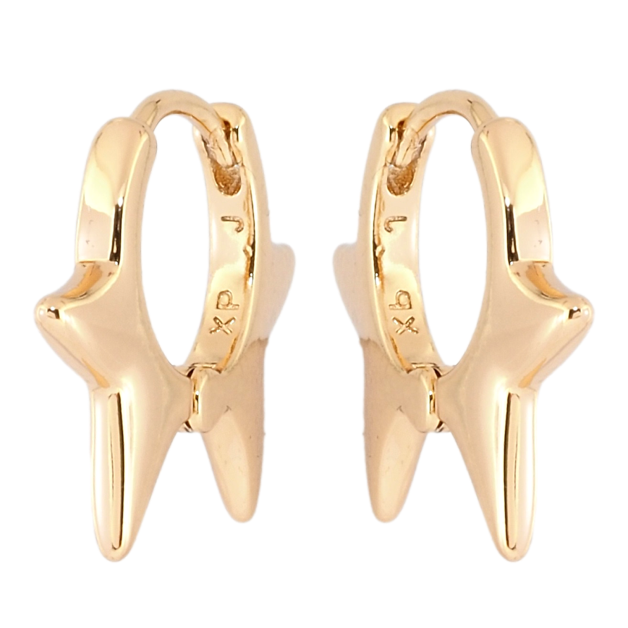 Сережки Xuping Позолота 18K колечка Декоративні фото №1